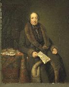Therese Schwartze Portrait of Pieter Arnold Diederichs oil on canvas